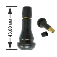 Резиновый вентиль цинковый L-43 мм D-11.5 мм TR413 (100 шт.)